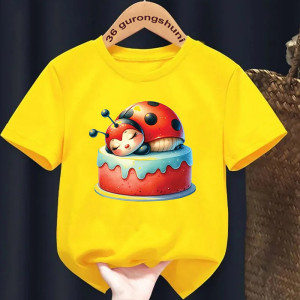 Camiseta de Mariquita para Niño | Diseño Dulce y Divertido