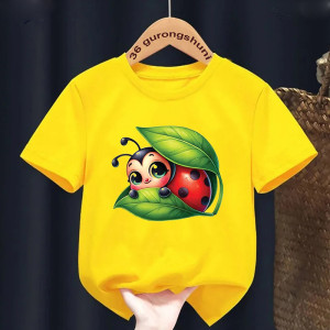 Camiseta Infantil Mariquita Escondida - Naturaleza y Diversión