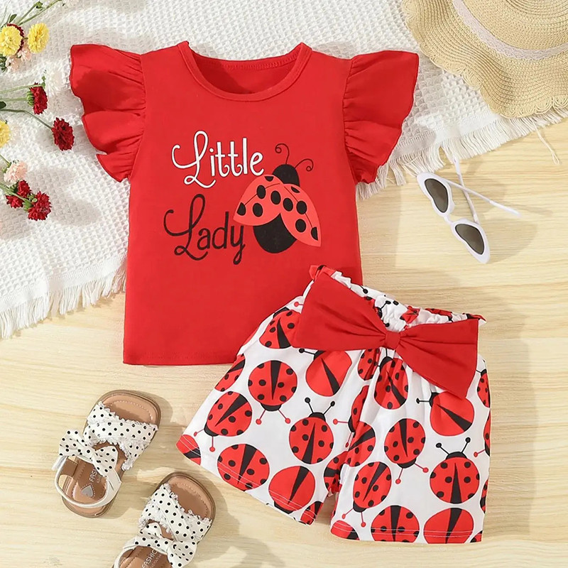 Conjunto Mariquita y Abeja para Bebé | 2 Piezas Cómodas