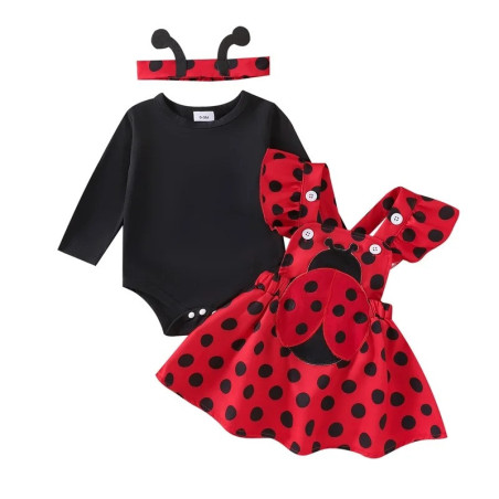 Conjunto Mariquita para Niña | 3 Piezas Original y Cómodo