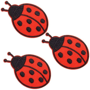 Parches de Mariquita para Ropa | Set de 3 Termoadhesivos