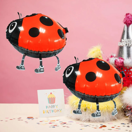 Globos Grandes de Mariquita – Pack de 2 | Ideal para Fiestas