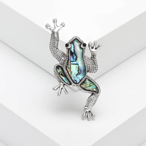 Broche Rana de Nácar Original | Elegancia y Simbolismo