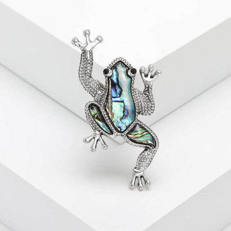 Broche Rana de Nácar Original | Elegancia y Simbolismo