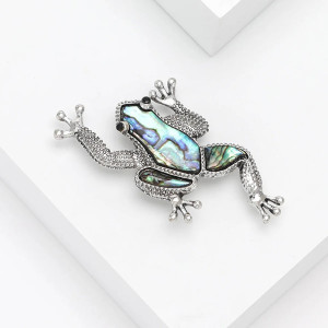 Broche Rana de Nácar Original | Elegancia y Simbolismo
