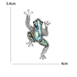 Broche Rana de Nácar Original | Elegancia y Simbolismo