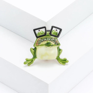 Broche Rana 'Intelectual Chic' – Elegancia y Fantasía