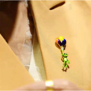 Broche Rana Divertida con Globos | Idea Regalo Original