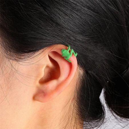 Pendientes Rana Esmeralda – Elegancia y Originalidad