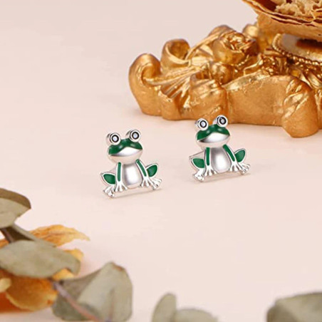 Pendientes Originales Rana Alegre | Joya Divertida para Mujer