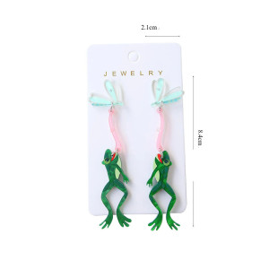 Pendientes Rana Saltarina | Joya Fantasía Ligera y Original