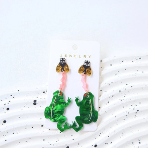 Pendientes Rana Glotona | Joya Divertida y Original para Mujer