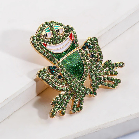Pendientes de Rana con Strass - Joya Brillante y Original
