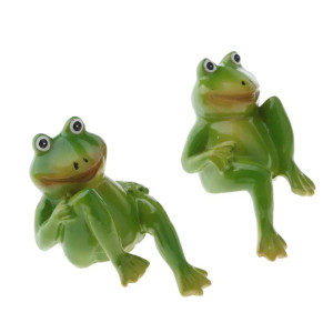 Figuras de Ranas de Resina - Decoración para Jardín y Hogar