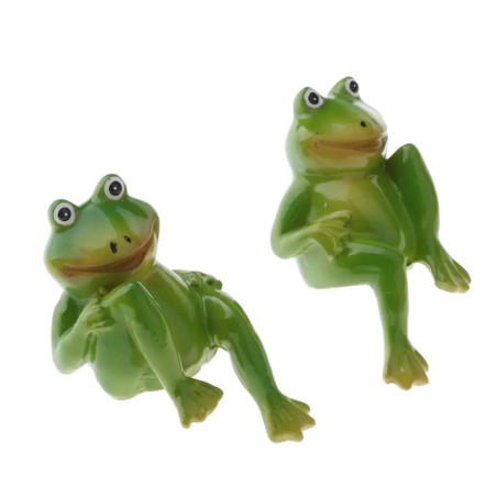 Figuras de Ranas de Resina - Decoración para Jardín y Hogar