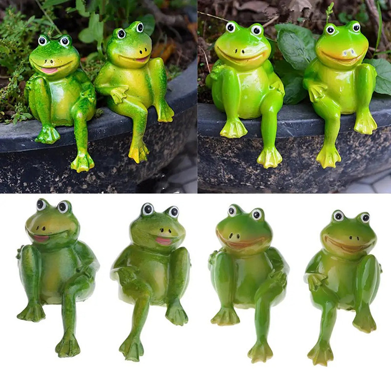 Figuras de Ranas de Resina - Decoración para Jardín y Hogar
