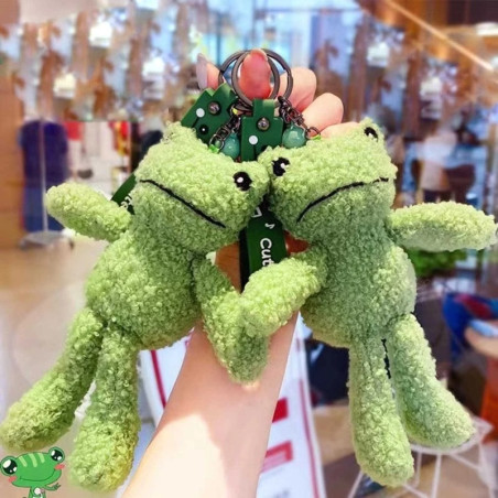 Llavero Rana "Peluche Suave Compañía" – Bonito & Acogedor
