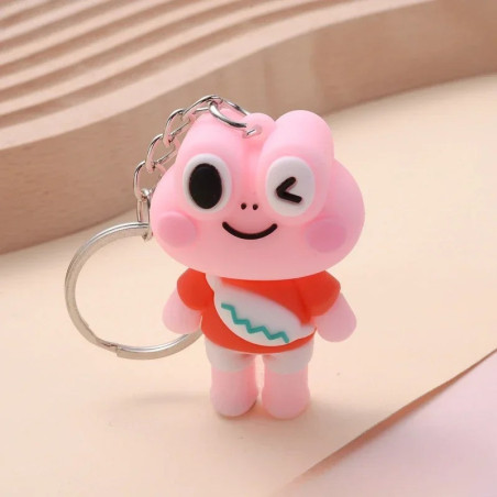 Llavero Rana Rosa Kawaii "Popelín" | Idea Regalo Original