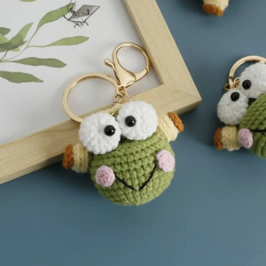 Llavero Rana de Crochet | Regalo Original Hecho a Mano Kawaii