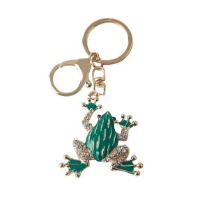 Llavero Rana Destello Precioso – Accesorio refinado y natural