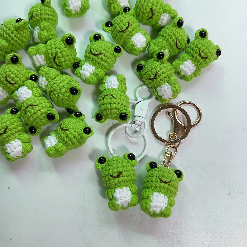 Llavero Rana de Crochet – Hecho a Mano, Bonito y Original