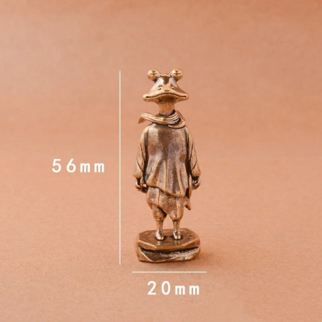 Estatuilla Rana Zen de Cobre | Decoración Jardín Original