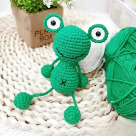 Colgante Rana Pícara | Hecho a Mano Crochet | Deco Retrovisor