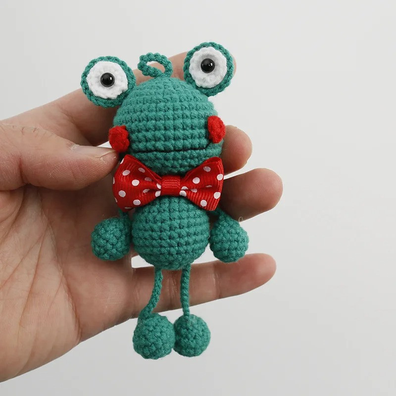 Colgante Rana Caballero | Hecho a Mano Crochet | Deco Coche