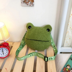Bolso Grande de Peluche Rana – Cabeza de Rana Original