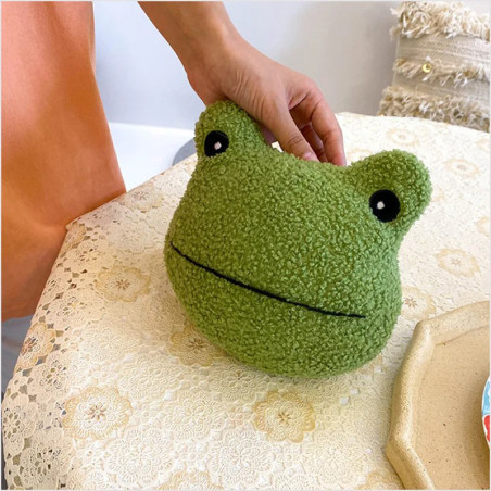 Bolso Grande de Peluche Rana – Cabeza de Rana Original