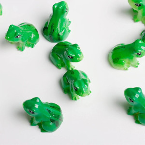 Mini Ranas de Resina – Set Decoración DIY & Terrario