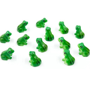 Mini Ranas de Resina – Set Decoración DIY & Terrario