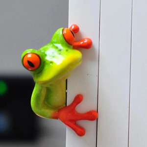 Rana de Resina 3D para Pared – Figura Acróbata Decorativa