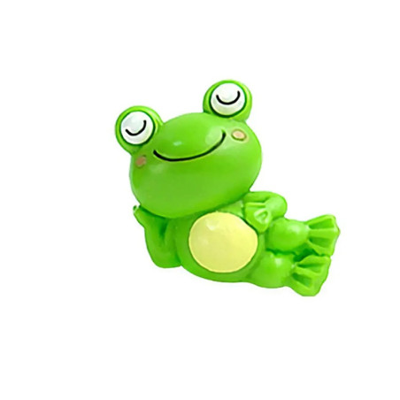 Mini Ranas Kawaii de Resina – Set de 4 Figuras Decorativas