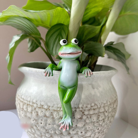 Rana Decorativa de Resina para Jardín | Figura para Colgar