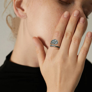 Anillo Abeja Plata 925 | Serenata Floral Naturaleza & Elegancia