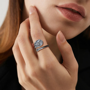 Anillo Abeja Plata 925 | Serenata Floral Naturaleza & Elegancia