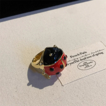 Anillo Mariquita de la Suerte | Joya Original para Mujer