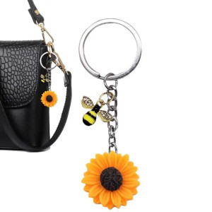 Llavero Original de Abeja y Girasol | Regalo Bonito y Único