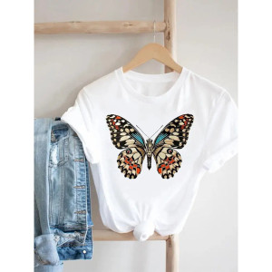 Camiseta Mariposa "Belleza Alada Vintage" – Estilo Retro & Natural