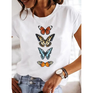 Camiseta Mujer Mariposa "Danza Alada" – Estilo Único y Natural