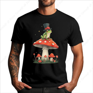 Camiseta Rana Sombrero Mágico | Estilo Fantasía y Naturaleza