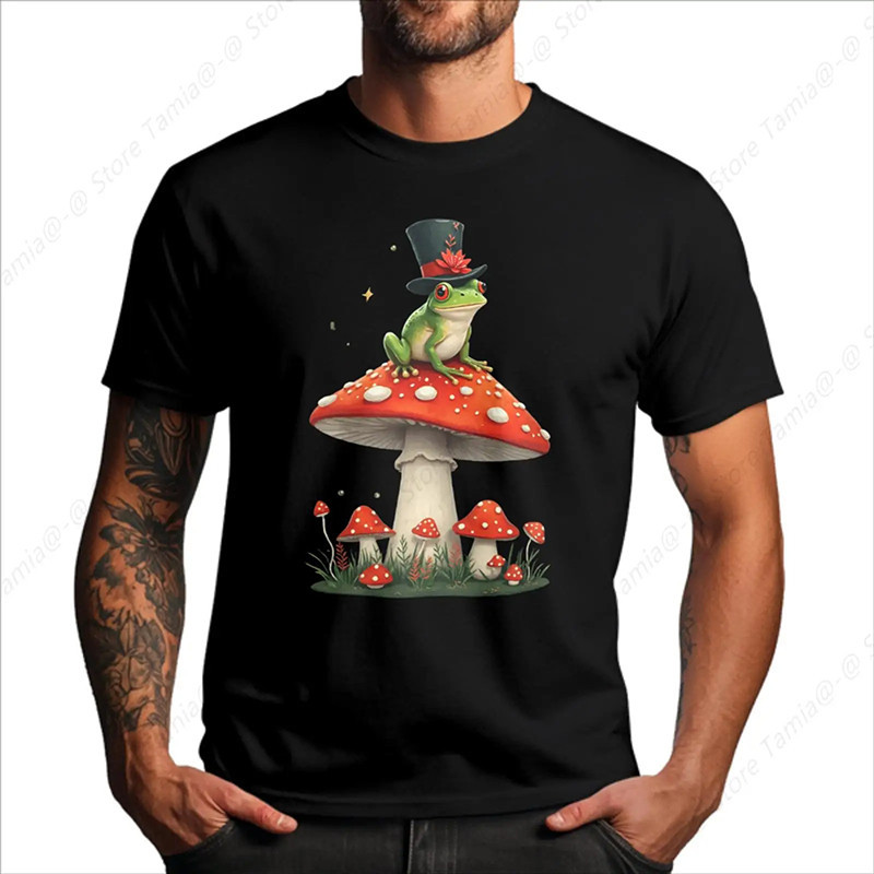 Camiseta Rana Sombrero Mágico | Estilo Fantasía y Naturaleza