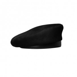 Béret en daim pour femme haut de gamme avec abeille noir arrière