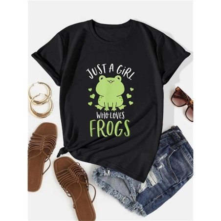 Camiseta Rana Mujer | Diseño Original 100% Algodón Divertido