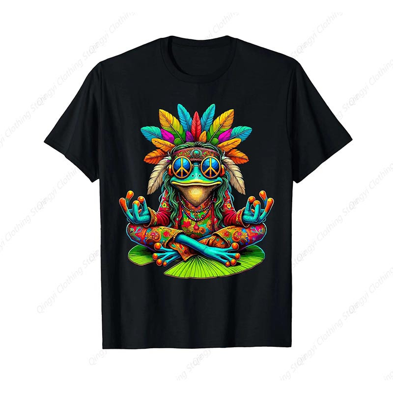 Camiseta Rana Groove Bohemio – Peace & Love Colorido