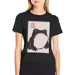 Camiseta Rana Zen Estilo Japonés | Diseño Sumi-e Minimalista