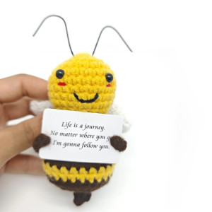 Abeja de Ganchillo con Mensaje – Regalo Original Hecho a Mano