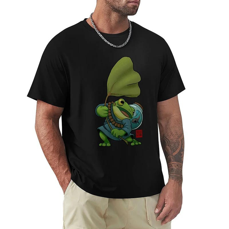 Camiseta Rana Zen "Zenji" | Estilo Japonés y Serenidad 🐸