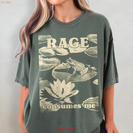 Camiseta Rana 'Rage Consumes Me' | Estilo Vintage Divertido